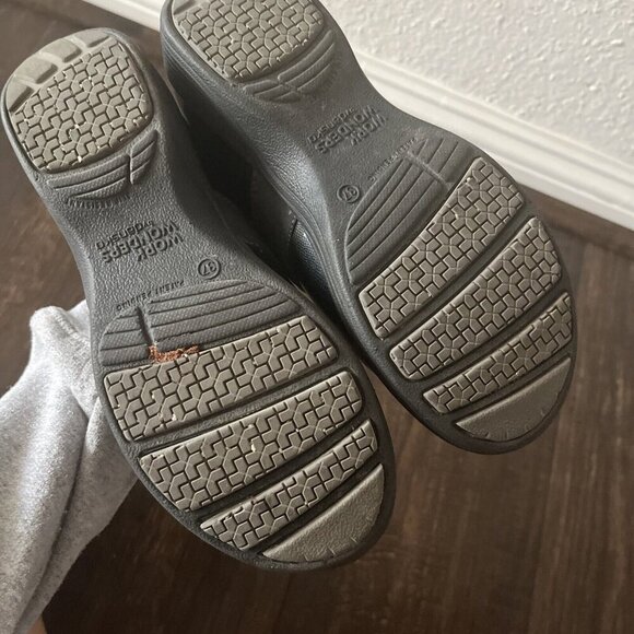 Work Wonders By Dansko 37 Womens Dark Gray Slate Clogs Niurse Comfort - Picture 10 of 13
